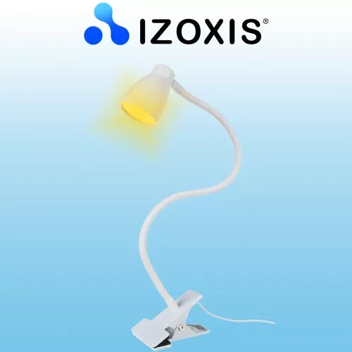 Schreibtischlampe mit Clip - weiß Izoxis 19455