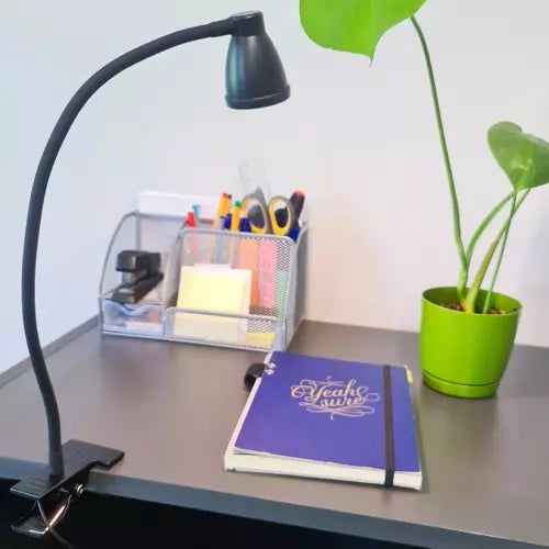 Schreibtischlampe mit Clip – schwarz Izoxis 19454