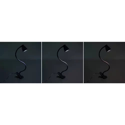 Schreibtischlampe mit Clip – schwarz Izoxis 19454