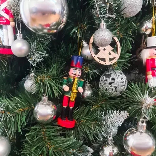 5 Stk. Nussknacker Weihnachten Christbaumschmuck Nussknackerfiguren Weihnachtlich 20358