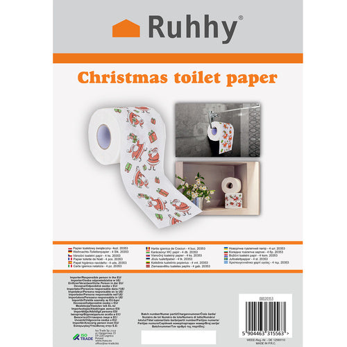 Weihnachts-Toilettenpapier - 4 Stk. 20353
