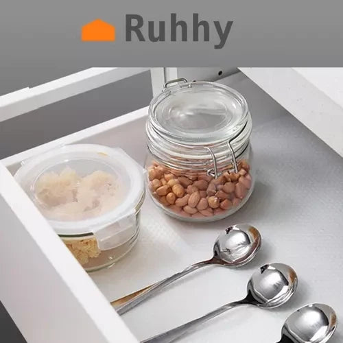 Schubladenmatte Antirutsch transparent 300 x 50 cm 0,5 mm zuschneidbar Küche