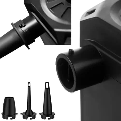 Luftpumpe kabellos Akku 5200 mAh USB-C 3 Aufsätze schwarz für Matratzen Camping