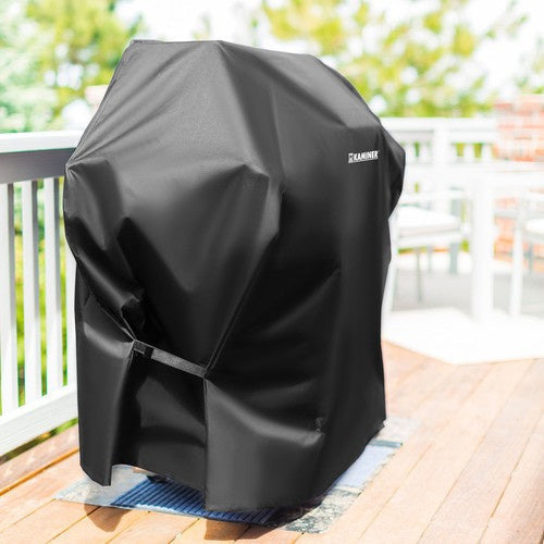 Grillabdeckung wasserdicht UV-beständig PU-beschichtet schwarz 95 x 100 x 60 cm