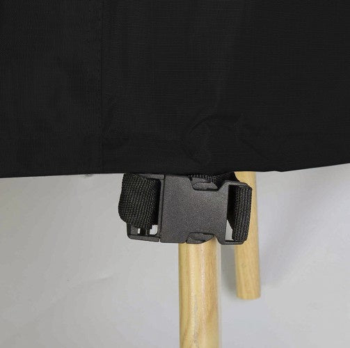 Grillabdeckung wasserdicht UV-beständig PU-beschichtet schwarz 95 x 100 x 60 cm