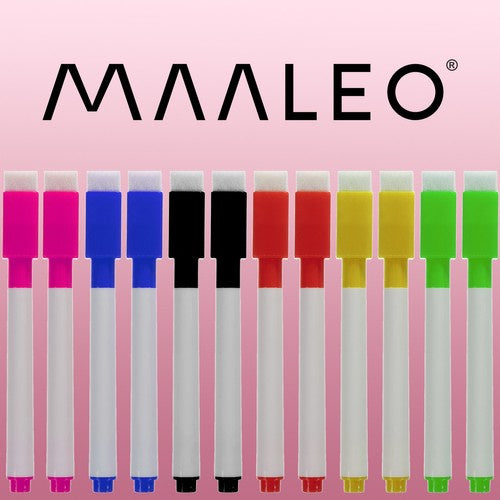 Trocken abwischbare Marker - 12er-Set Maaleo 21646