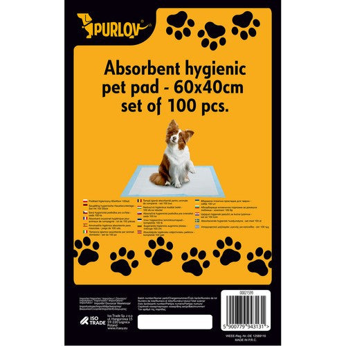 Trainingsunterlagen für Hunde 60x40 cm 100 Stück saugfähig wasserdicht 30 Beutel