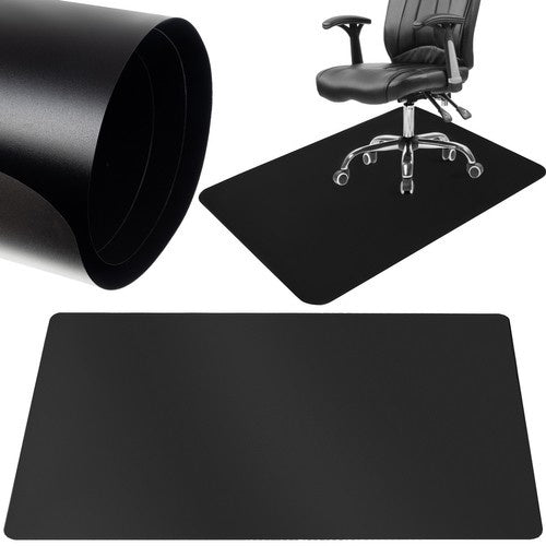Bodenschutzmatte Bürostuhl Unterlage 100x140 cm Schwarz Polypropylen für Rollen