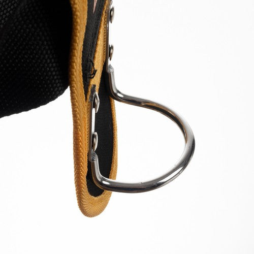 Werkzeuggürtel 22 Taschen 2 Schlaufen Hammerhalter 600D Oxford schwarz gelb