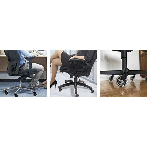 Bürostuhlrollen 5er Set Gummi 11 mm 75 mm leise für Bürostuhl Drehstuhl leise