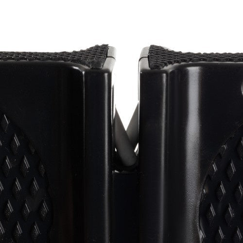 Messerschärfer zweiphasig Wolframstahl Keramik kompakt Kette Outdoor schwarz