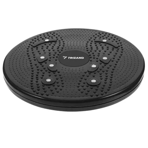 Twister Rotationsscheibe Magneten Bauchtrainer 360° schwarz 24,5 cm Fitness