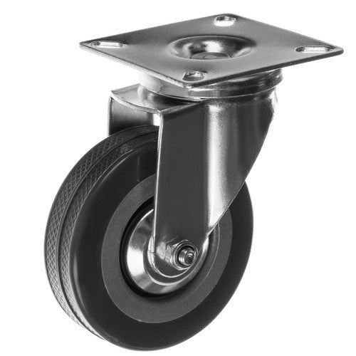 Transportrollen 4 Stück schwenkbar drehbar mit Bremse Gummiräder 75 mm 220 kg