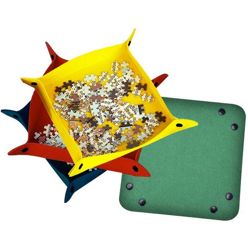Puzzlematte mit Tasche, Pumpe, 4 Sortiertaschen, Schlauch, Gurte, 115 x 67 cm