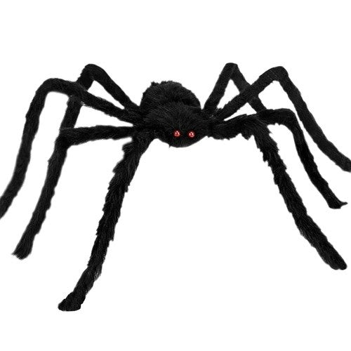 Halloween-Spinnen-Dekoration Realistische Spinne Schwarze Große Spinne Gruseliger Spinne Halloween Spinnen Spielzeug Deko für Innen und Outdoor 90cm 21832