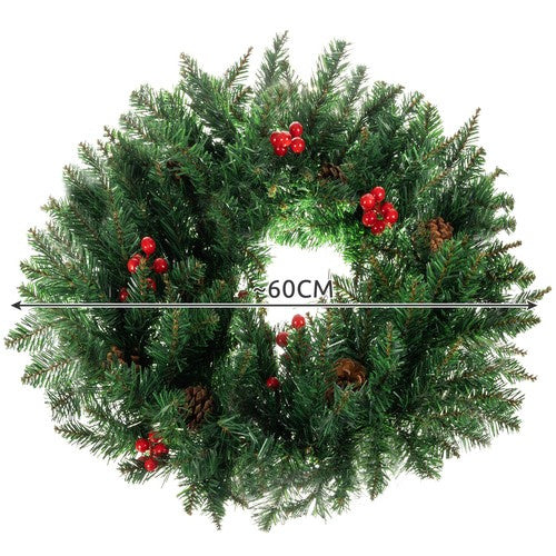 Weihnachtsdekoration, Türkranz, dekoratives Ornament, 60 cm dick, XXL