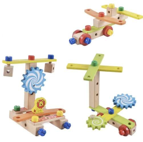 Kruzzel 22506 Montagestuhl aus Holz