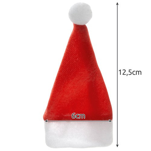 Besteckhüllen Bestecktasche Besteckhalter Weihnachtsmannmütze Weihnachtstischdekoration x12 22303