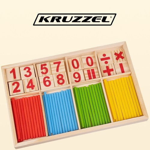 Holzstäbe zum Zählen lernen 22447