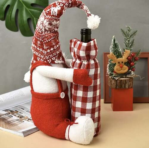 Weihnachtswichtel mit Flaschentasche Ruhhy 22508