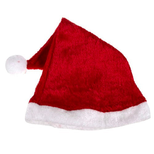 Weihnachtsmannmütze mit Bommel Nikolausmütze für Tee Erwachsene Plüsche Weihnachtsmann Verkleidung 22556
