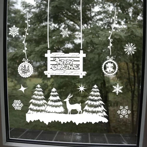 Ruhhy 22253 Weihnachtsaufkleber für das Fenster - Merry Christmas
