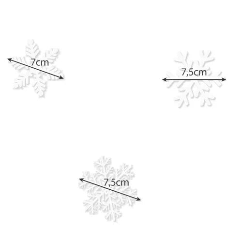 Ruhhy 22359 Weihnachtsaufkleber für das Fenster - Schneeflocken