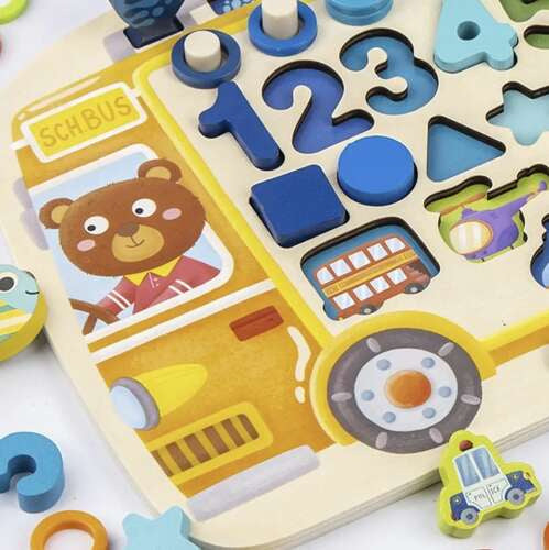 Holzpuzzle - Sortierer 6 in 1 Kruzzel 22636