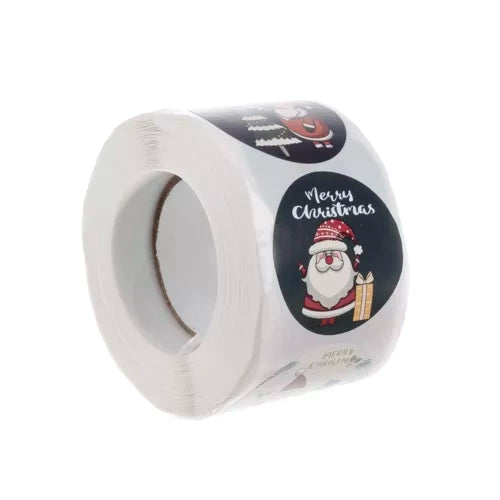 Weihnachtsaufkleber - Rolle mit 500 Stück. Ruhhy 22328