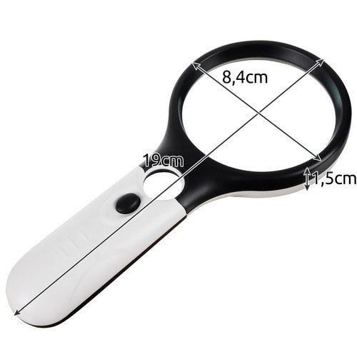 Izoxis 22670 LED-beleuchtete Lupe