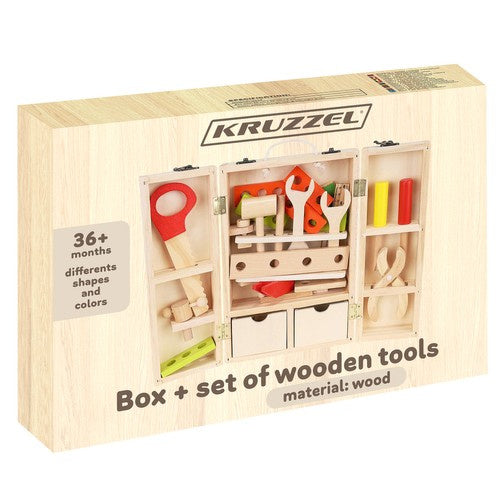 Box + Satz Holzwerkzeuge 22697