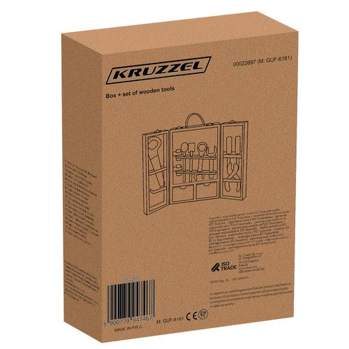 Box + Satz Holzwerkzeuge 22697
