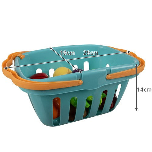 Gemüse und Obst zum Schneiden mit Korb 22877