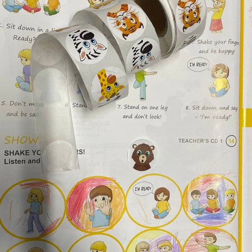 Motivationsaufkleber - Rolle mit 500 Stück. Kruzzel 22947