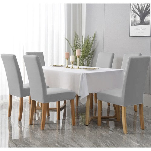 Stuhlbezug - grauer Samt Ruhhy 22979