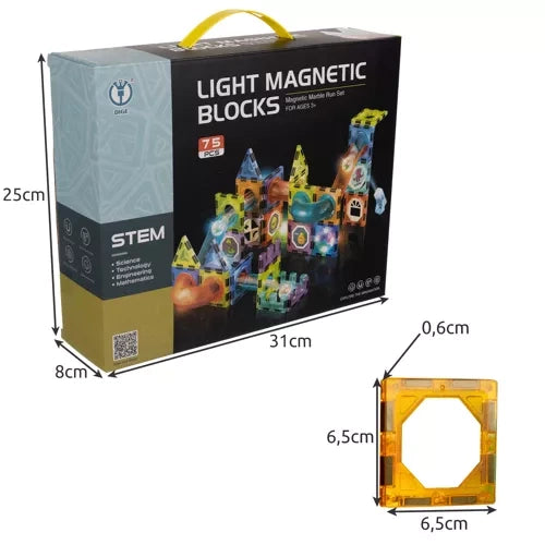 Magnetblöcke - Spur 77 Stück. Kruzzel 22684