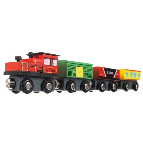 Holzeisenbahn Magnetbahn Holz Zugset 3 Lokomotiven 9 Waggons Organizer Regal