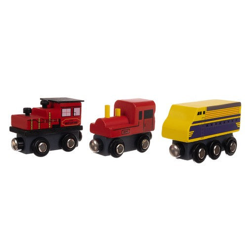 Holzeisenbahn Magnetbahn Holz Zugset 3 Lokomotiven 9 Waggons Organizer Regal