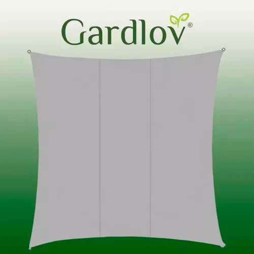 GARDLOV 23164 Sonnensegel 3,6x3,6 m grau