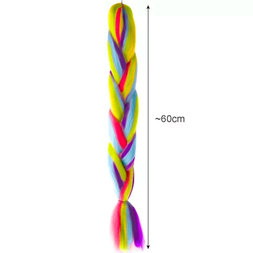Regenbogenzöpfe aus Kunsthaar Soulima 23571