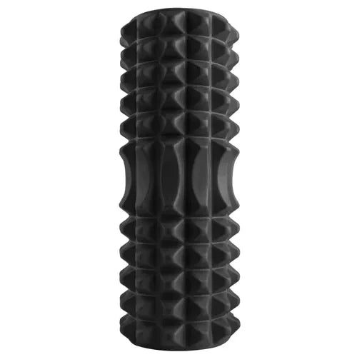 Faszienrolle Massagerolle Yoga Schaumstoffrolle EVA schwarz Noppen 33x12 cm