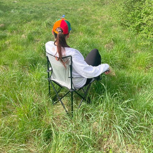 Grauer Angelstuhl 23675