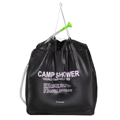 Campingdusche Solardusche Solar 40 l Wassersack tragbar Outdoor Warmwasser 40°C