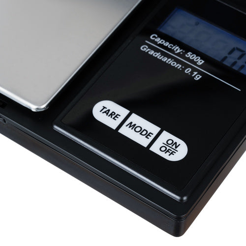 Ruhhy Taschenwaage 500 x 0,1g mit Klappe 23573