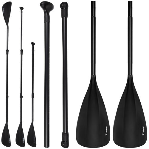 SUP Paddel Kajak 2in1 verstellbar 4-teilig 163-229 cm Aluminiumlegierung faltbar