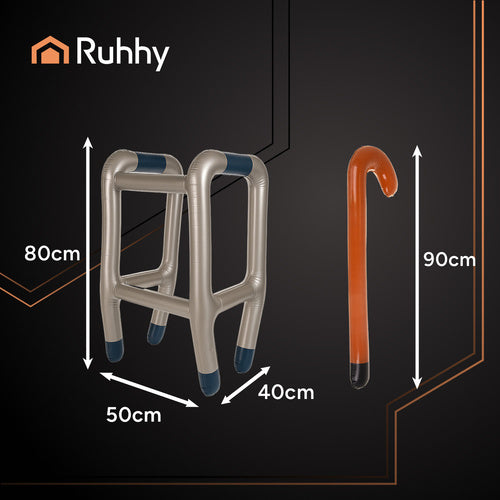Aufblasbarer Gehwagen mit Gehstock Ruhhy 26291