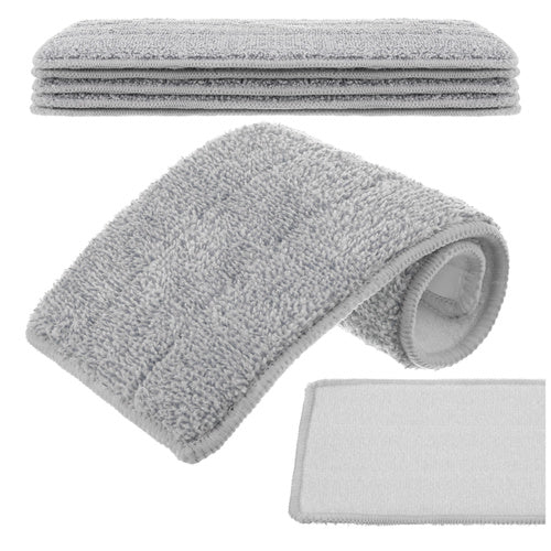 Wischmop Bezüge Flachmopp 5er Set Mikrofaser Waschbar bis 120x Pads 33x11,5 cm