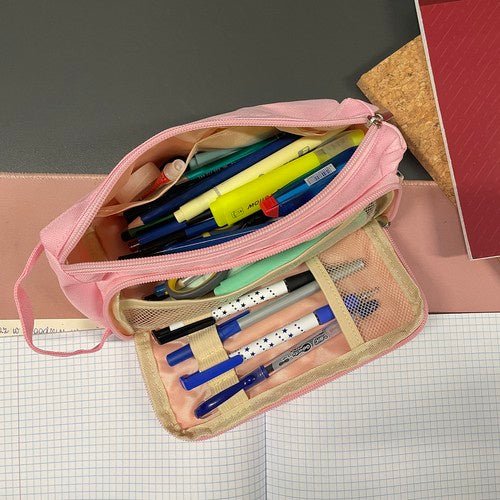 2 - fach Federmäppchen erweiterbar für optimale Organisation rosa - Easy2sell - Deluxe