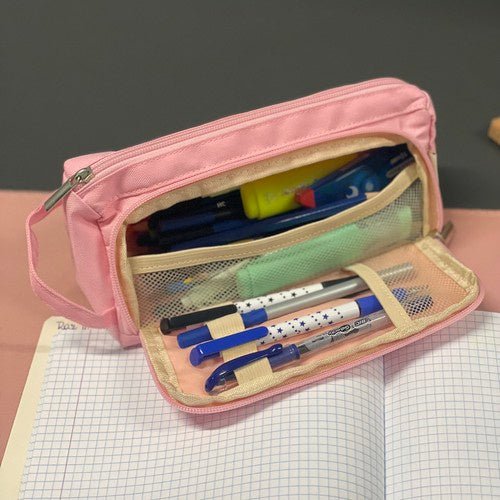 2 - fach Federmäppchen erweiterbar für optimale Organisation rosa - Easy2sell - Deluxe