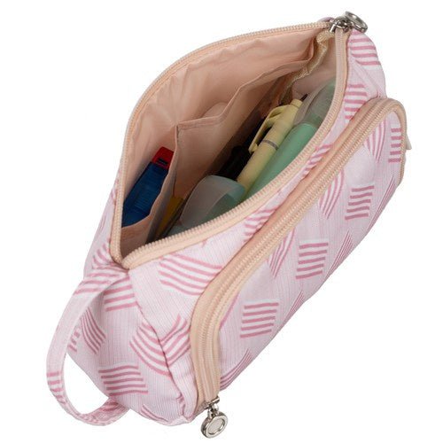 2 Fächer Schulmäppchen erweiterbar für optimale Organisation rosa - Easy2sell - Deluxe